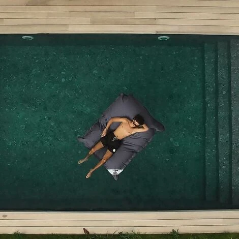 Pouf Géant XXL Déhoussable, Flottant Pour Piscine, Deco Arts Gris Carbone 6 Pouf Géant XXL Déhoussable, Flottant Pour Piscine, Deco Arts Gris Carbone – Image 4