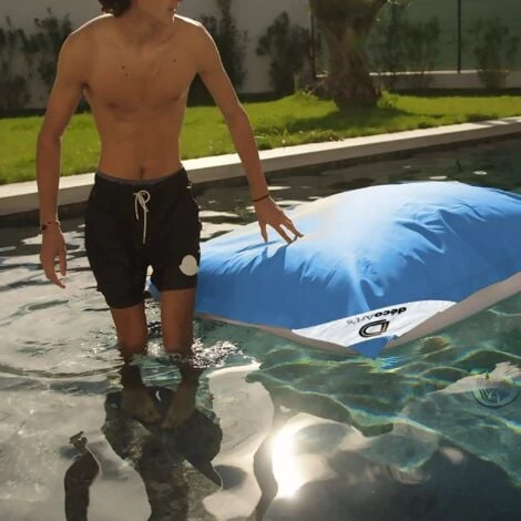 Pouf Géant XXL Déhoussable, Flottant Pour Piscine, Deco Arts Bleu Pétrole 7 Pouf Géant XXL Déhoussable, Flottant Pour Piscine, Deco Arts Bleu Pétrole – Image 5