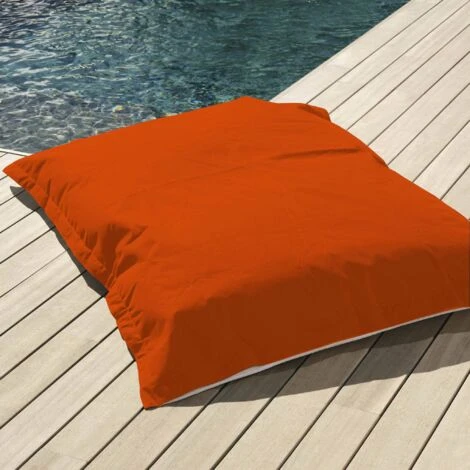 Pouf Géant XXL Déhoussable, Flottant Pour Piscine, Deco Arts Orange 4 Pouf Géant XXL Déhoussable, Flottant Pour Piscine, Deco Arts Orange – Image 2