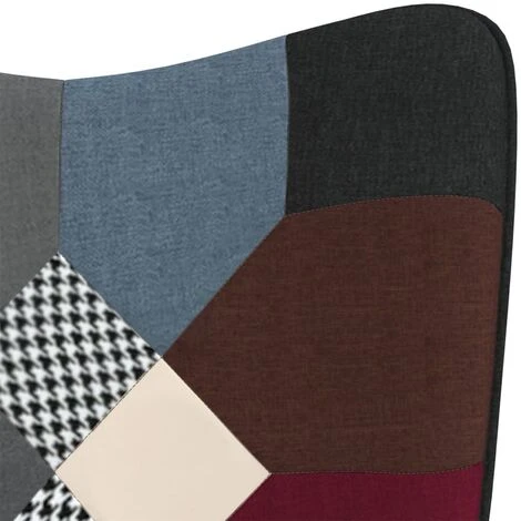 Nova Chaise à Bascule De Tissu Patchwork Disponible Dans Différentes Nuances Couleur : Vert - Multicolore 7 Nova Chaise à Bascule De Tissu Patchwork Disponible Dans Différentes Nuances Couleur : Vert - Multicolore – Image 5