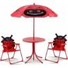 GIANTEX Ensemble De Jardin Pour Enfant Avec Parasol, Table Pour Enfant Pliable, 2 Chaises, Meubles Pour Jardin, Camping, Terrasse, Rouge 1 GIANTEX Ensemble De Jardin Pour Enfant Avec Parasol, Table Pour Enfant Pliable, 2 Chaises, Meubles Pour Jardin, Camping, Terrasse, Rouge -Promos Verde Rêverie Boutique 97235291 1