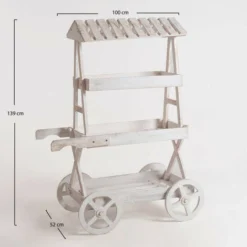 Chariots Candy Bar - Chariot Candy Bar Cloud Blanc Vieilli 9 Chariots Candy Bar - Chariot Candy Bar Cloud Blanc Vieilli -Promos Verde Rêverie Boutique 98190531 3