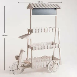 Chariots Candy Bar - Chariot Candy Bar Cream Blanc Vieilli -Promos Verde Rêverie Boutique 98190574 3