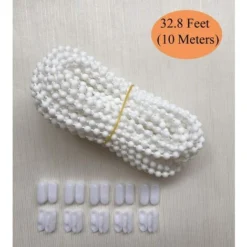 10 Mètres De Chaîne De Store Avec 10 Connecteurs, Cordon De Chaîne De Perles, Cordon Pour Store à Enrouleur Vénitien Vertical, Pièces De Rechange, Accessoires De Réparation (Blanc) 10 10 Mètres De Chaîne De Store Avec 10 Connecteurs, Cordon De Chaîne De Perles, Cordon Pour Store à Enrouleur Vénitien Vertical, Pièces De Rechange, Accessoires De Réparation (Blanc) -Promos Verde Rêverie Boutique 98926888 4