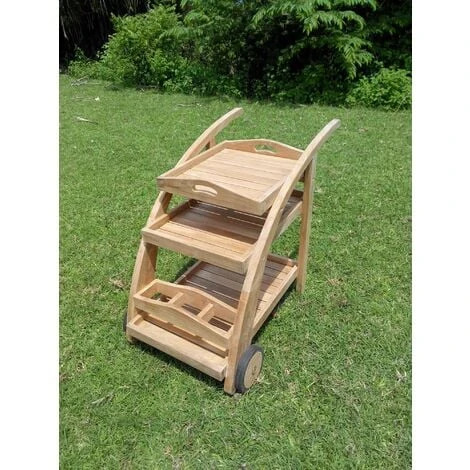 Desserte De Jardin JAZZ Teck Premium 4 Desserte De Jardin JAZZ Teck Premium – Image 2