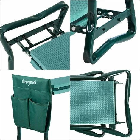 Tabouret De Jardin Pliable Avec Coussin En Mousse EVA épaissie Et Outil De Jardinage Jusqu'à 150 Kg 59 X 28 X 49cm NAIZY 7 Tabouret De Jardin Pliable Avec Coussin En Mousse EVA épaissie Et Outil De Jardinage Jusqu'à 150 Kg 59 X 28 X 49cm NAIZY – Image 5