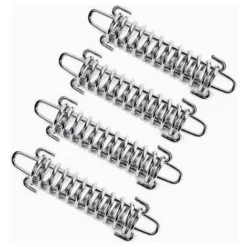 GP 4 Pièces Ressort Voile D'ombrage, Tendeur Voile D'ombrage Ressort, Ressort De Tension Pour Voile D'ombrage, Ressort De Tension Pour Tente De Camping, Boucle De Corde De Ressort De Tente En Acier (Arge