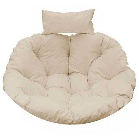 Coussin Rond Pour Le Cocon De La Balançoire Suspendue - Beige 3 Coussin Rond Pour Le Cocon De La Balançoire Suspendue - Beige